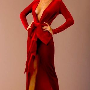 Va Va Voom velvet big bow dress